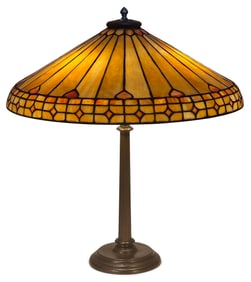 A Large Duffner & Kimberly Arts & Crafts Table Lamp
