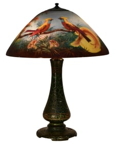 Moe Bridges Co. "Birds of Paradise" Table Lamp