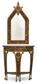 Attr. Oscar Bach (1884-1957), Console Table & Mirror