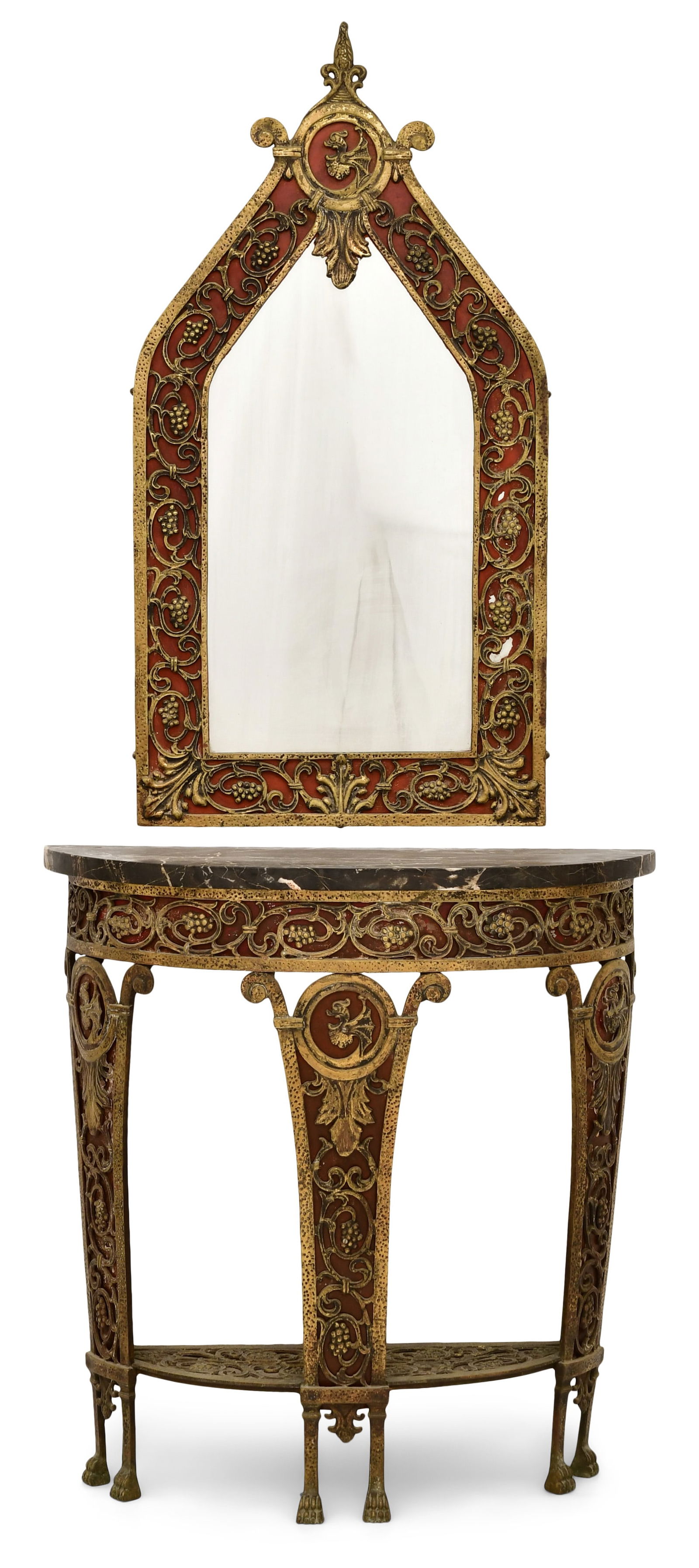 Attr. Oscar Bach (1884-1957), Console Table & Mirror (1 of 6)