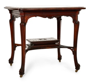 American Aesthetic Movement Rosewood Lamp Table