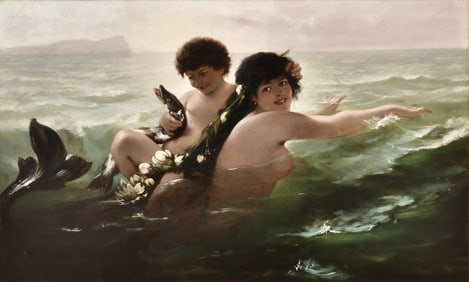 Wilhelm Kray (German, 1828-1889), "Mermaid"