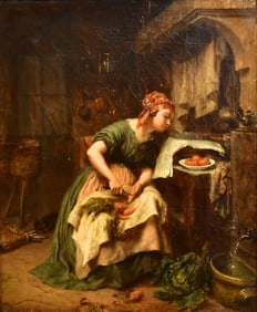 Pierre Edouard Frere (French, 1819-1886), "The Political Cook"