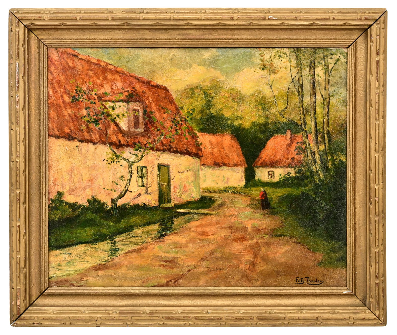 Manner of Frits Thaulow (Norwegian, 1847-1906), Village Scene (1 of 3)