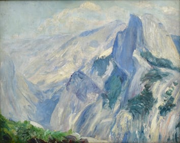 Leroy Trobaugh (American, 1878-1955), "Half Dome, Yosemite Valley"