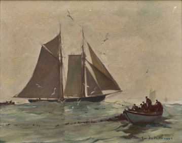 Emile Albert Gruppe (American, 1896-1978), "Pursuing the Fish"