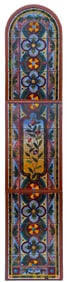 Belcher Mosaic Glass Co., A Monumental Three-Part Floral Window