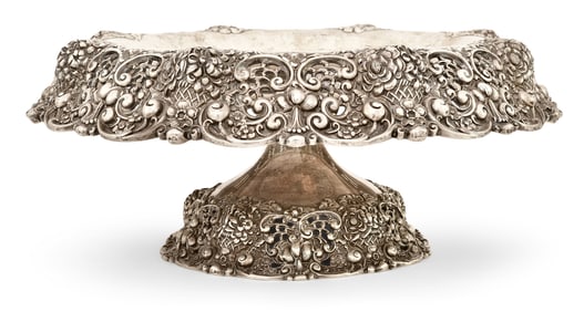 Gorham Sterling Silver Reticulated & Repousse Tazza