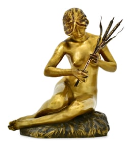 Alexandre Clerget (French, 1856-1931), Sculpture of a Woman