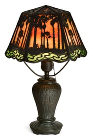 Handel "Sunset Palm" Boudoir Lamp