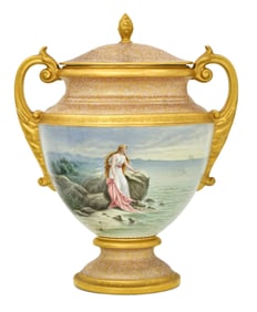 Royal Vienna Porcelain Covered Urn