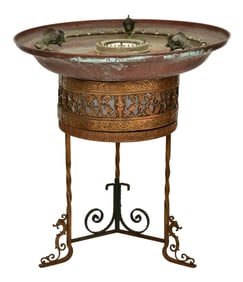 Attr. Oscar Bach (1884-1957), Art Deco Fountain