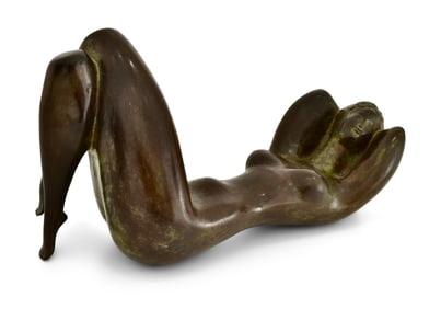 Yury Krasny (Russian, 1925-2005), Reclining Female Nude