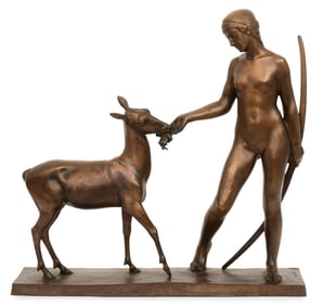 Daniel Joseph Bacque (French, 1874-1947), "Diana the Huntress"