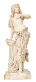 Italian Marble Sculpture of a Woman