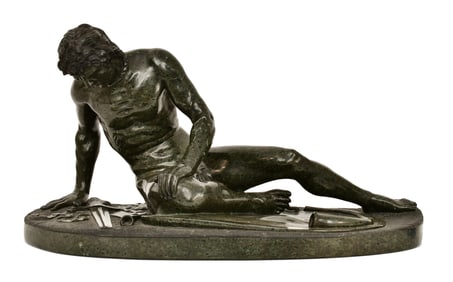 Italian Marble Sculpture of the Dying Gaul, After Giacomo and Girolamo Zoffoli, Rome