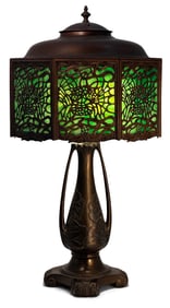 Bradley & Hubbard Overlay Table Lamp