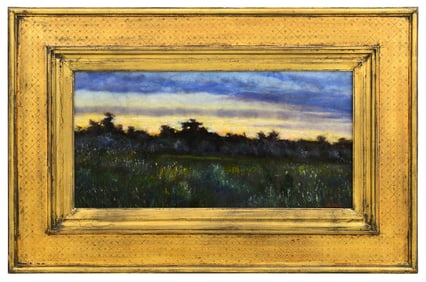 Stelz Studios Pate de Verre Landscape Plaque