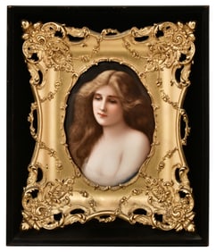 Berlin (K.P.M.) Porcelain Plaque, "Solitude"