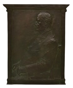 Roman Bronze Works Bronze Plaque of George Corson