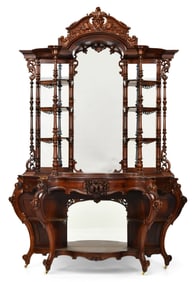 Attr. John & Joseph W. Meeks Rococo Revival Etagere