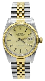 Rolex Datejust Two-Tone Wristwatch, Ref. 16013, 18K Gold & Stainless Steel, Circa 1984