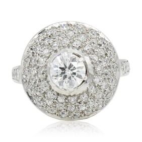 Platinum & 1.24 Carat Diamond Ring