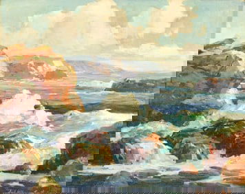 Jack Wilkinson Smith (American, 1873-1949), "Coast At Trinidad"