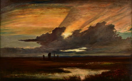 John MacWhirter (Scottish, 1839-1911), Standing Stones on Machrie Moor