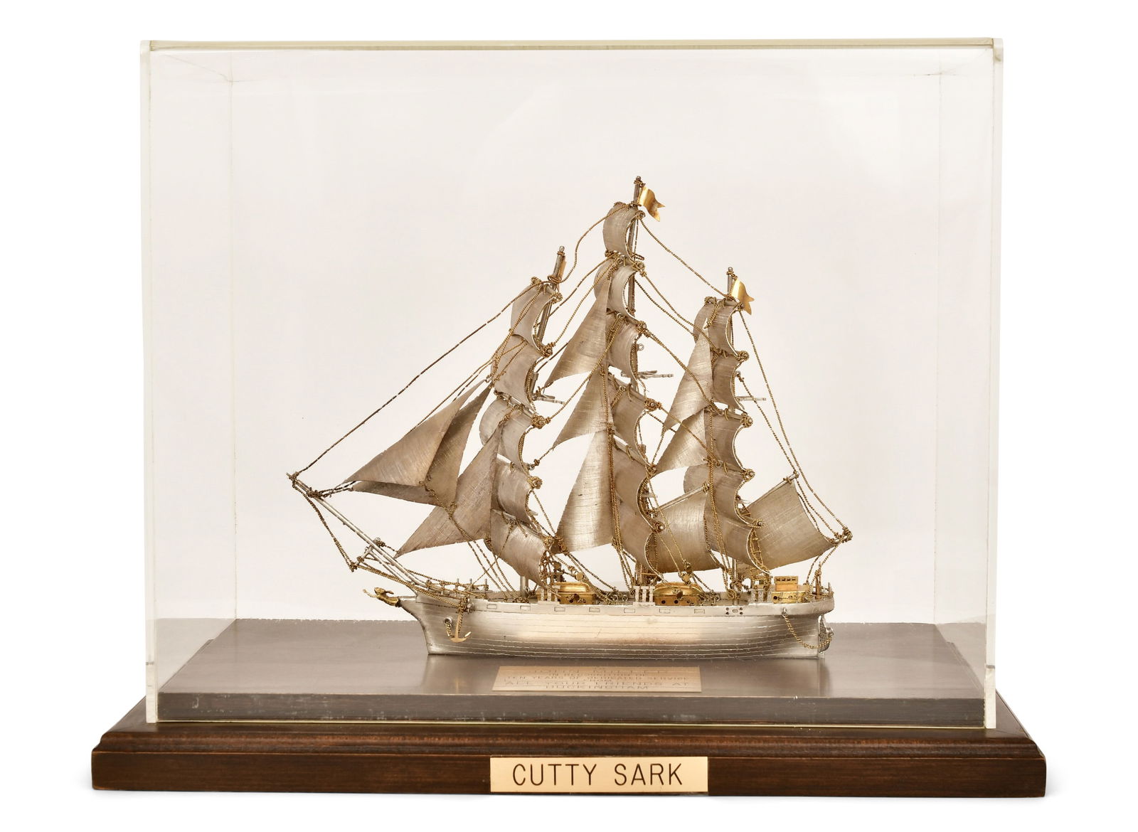 Mexican Sterling Silver Ship Model of Cutty Sark by Silver Creations Ltd. (1 of 11)