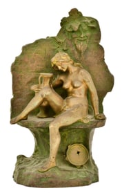 Joaquim Angles (French, 1859-1911), Female Nude at the Well