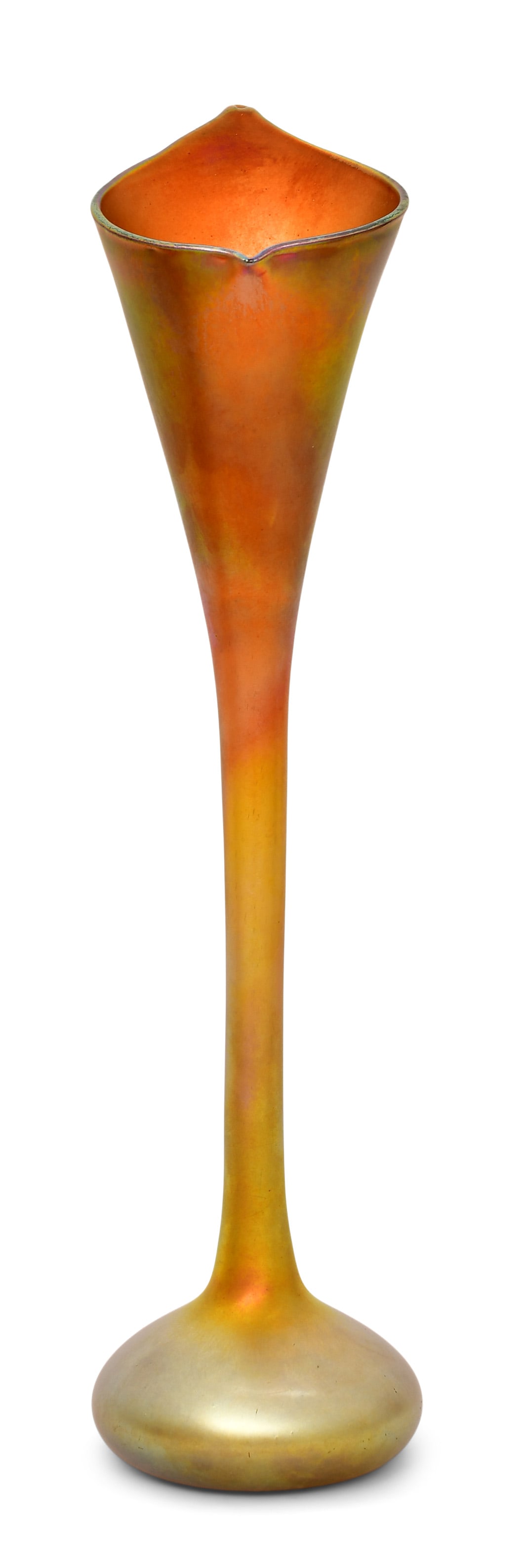 Quezal Art Glass Flower-Form Vase (1 of 8)