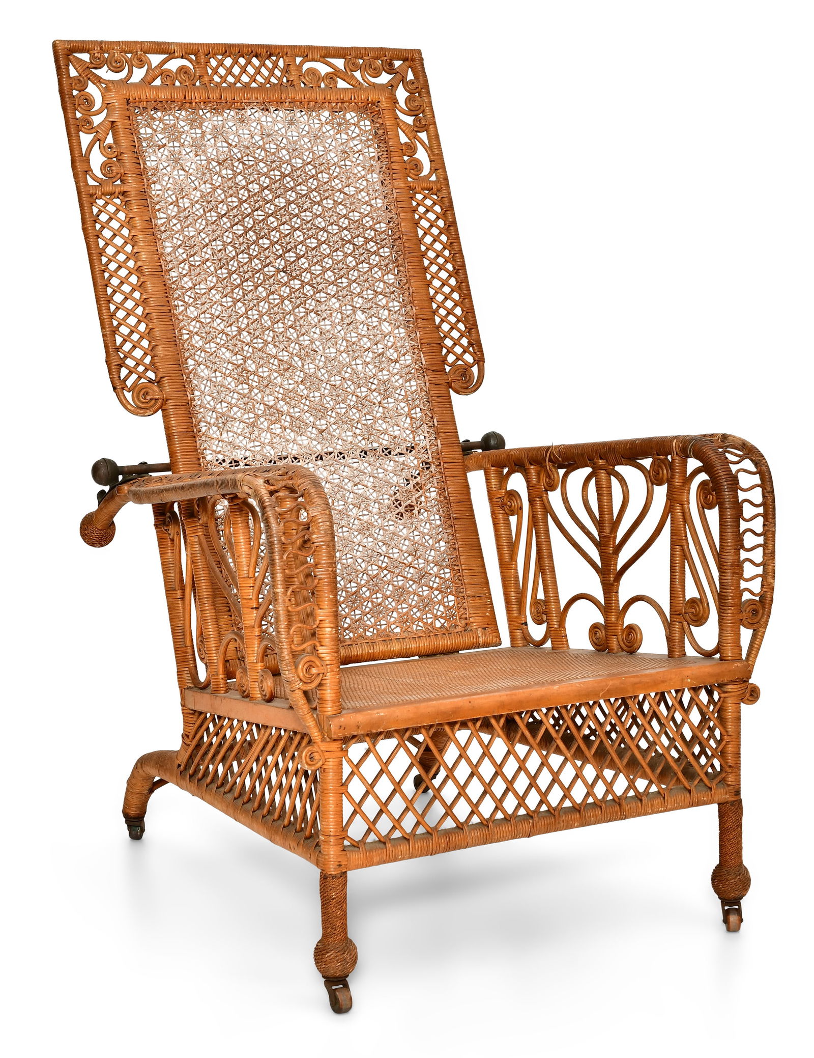 American Victorian Wicker Morris Chair (1 of 7)