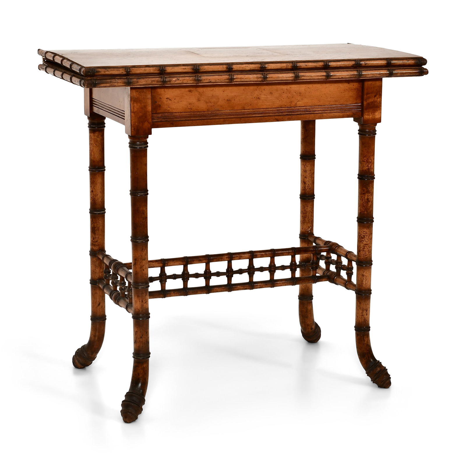 American Faux Bamboo Games Table (1 of 8)