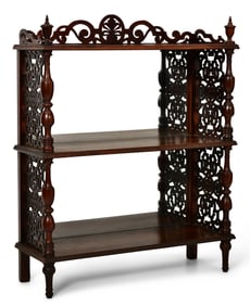 Attr. Alexander Roux (New York, 1813-1886), Rosewood Bookshelf