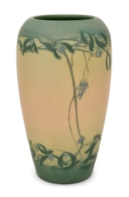 Rookwood Pottery Vellum "Berry" Vase, Decorated by Ed Diers