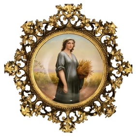 Royal Vienna Porcelain Plaque of Ruth
