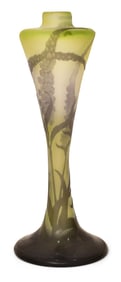 Émile Gallé (1846-1904), Cameo Glass Floral Vase
