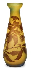 Émile Gallé (1846-1904), Cameo Glass Floral Vase