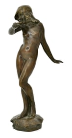 Edward Francis McCartan (New York, 1879-1947), Nymph Drinking from a Shell