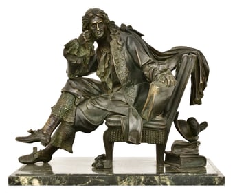 Emile Louis Picault (French, 1833-1915), Bronze Sculpture of a Nobleman