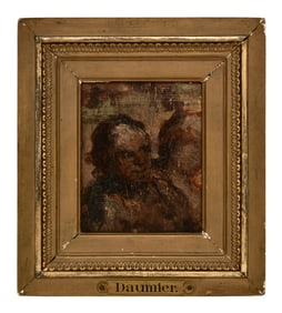 Attr. Honoré-Victorin Daumier (French, 1808-1879), Two Figures