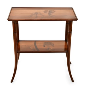 Émile Gallé (1846-1904), "Orchid" Marquetry Table