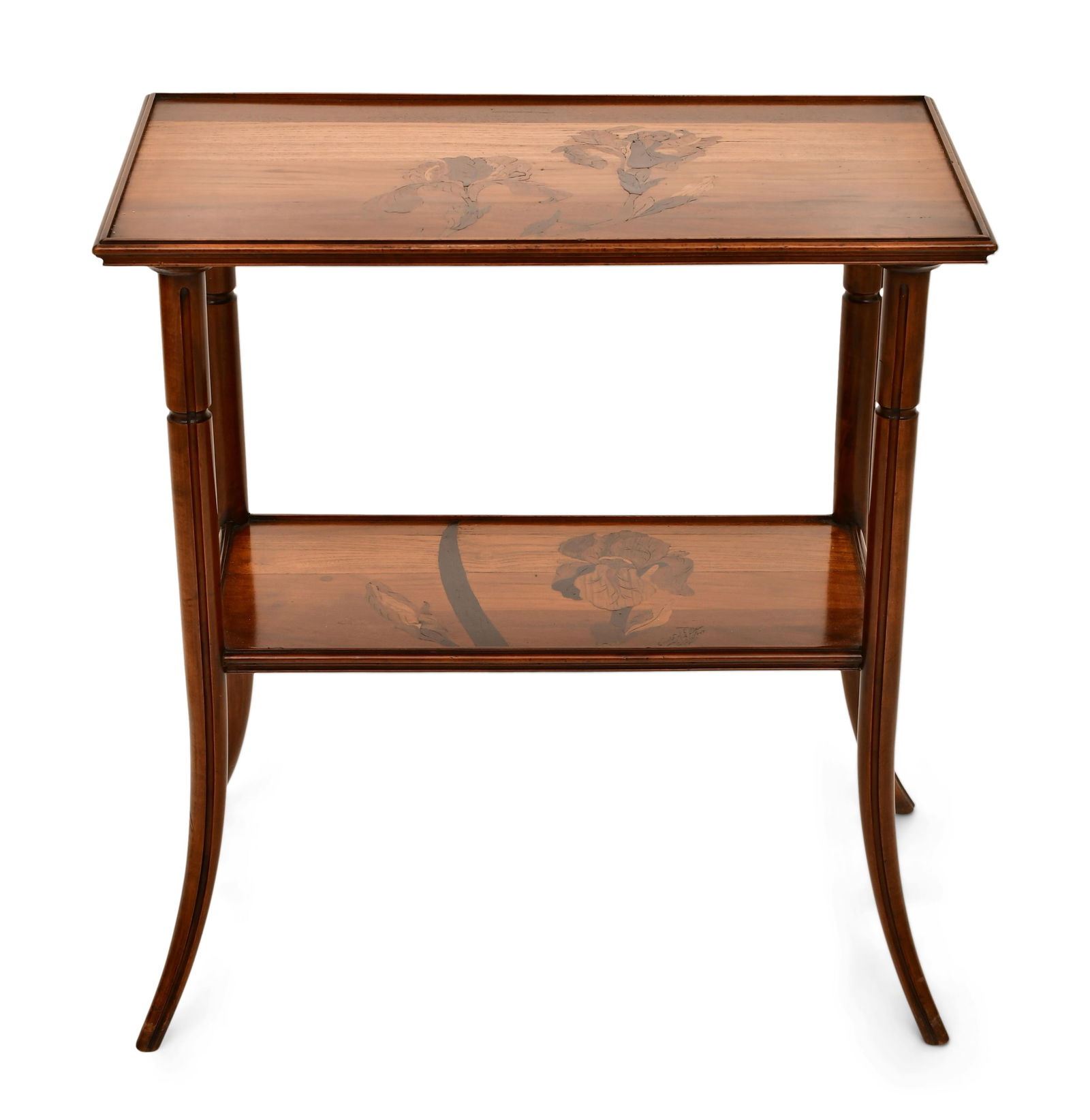 Émile Gallé (1846-1904), "Orchid" Marquetry Table (1 of 9)