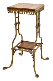 Charles Parker Company Aesthetic Movement Two-Tier Table