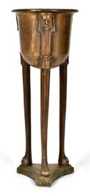 American Art Deco Patinated Bronze Jardiniere