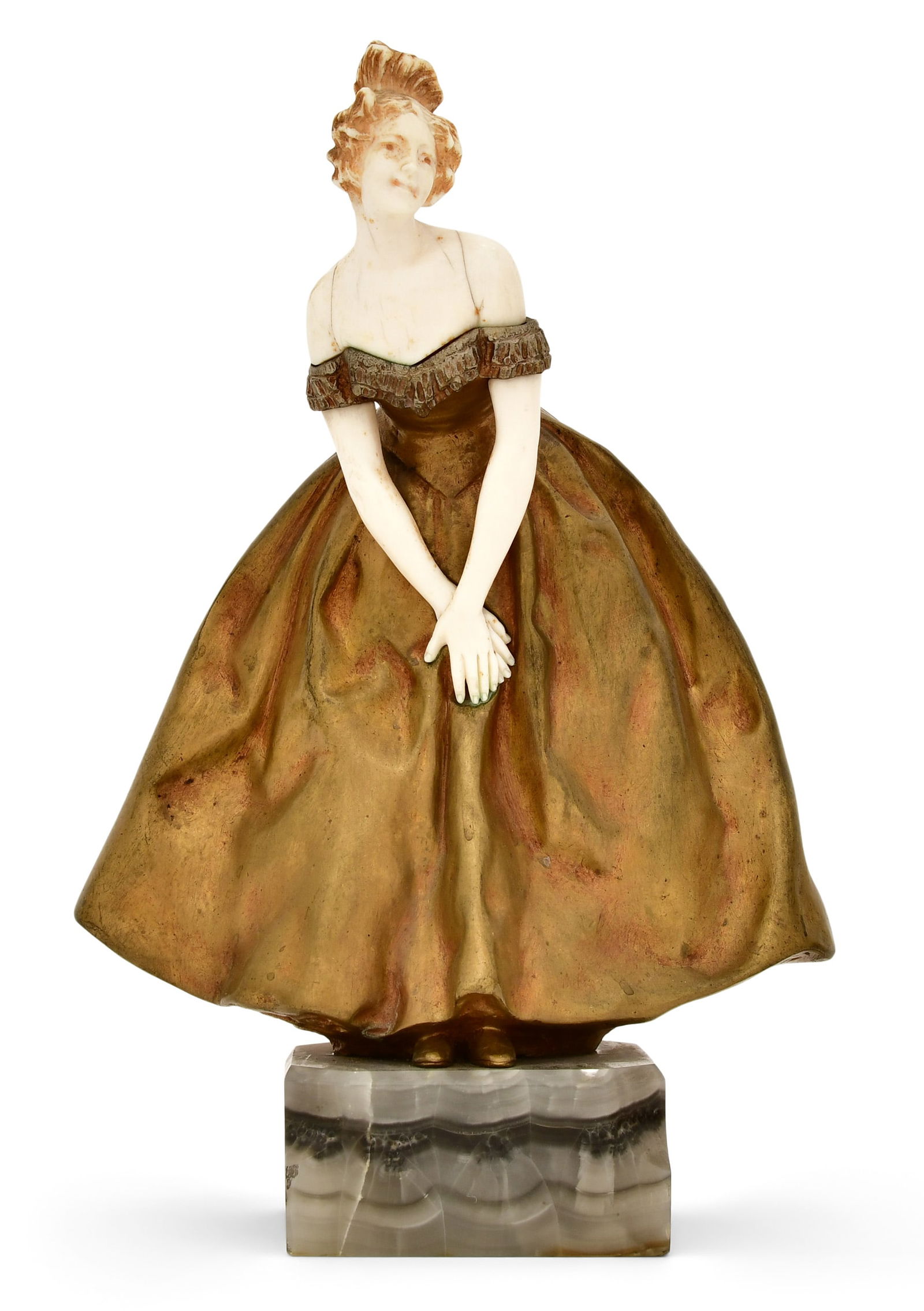 Raphael Nannini (Italian, 19th Century), Bronze Sculpture of a Woman (1 of 8)