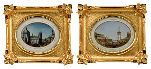 A Pair of Fine Carved Giltwood Picture Frames