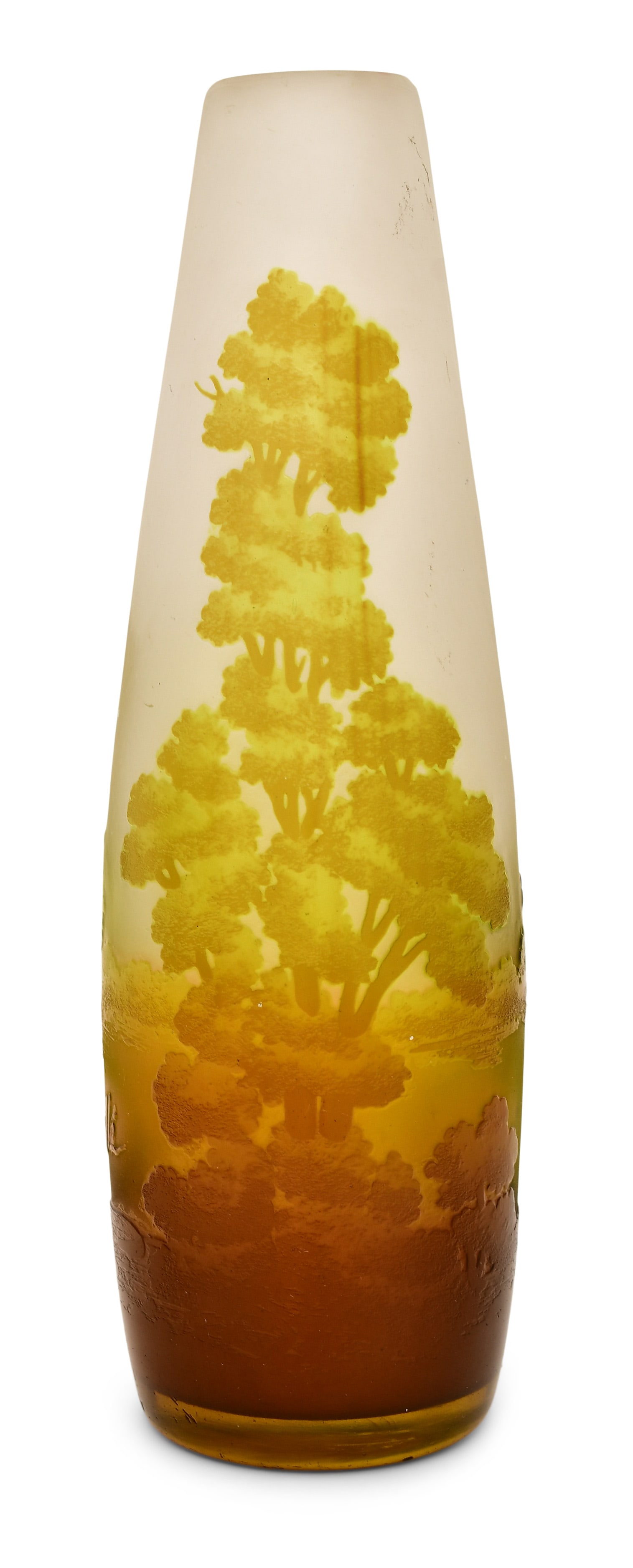 Émile Gallé (1846-1904), Cameo Glass Scenic Vase (1 of 4)