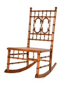 American Faux Bamboo Rocking Chair